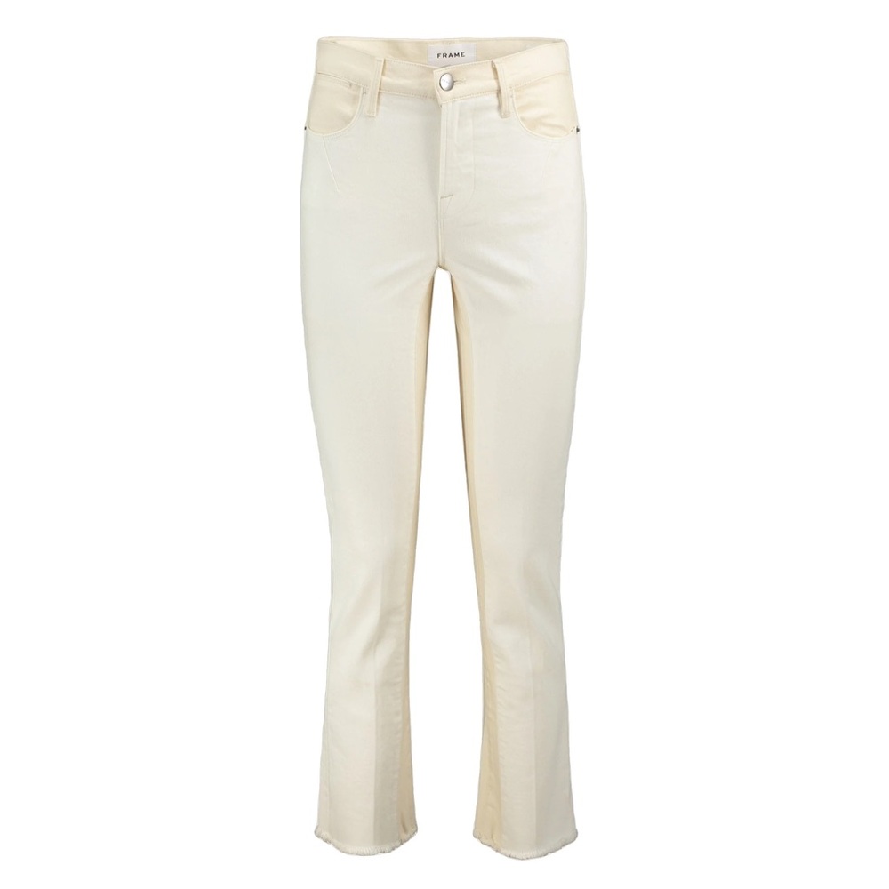 Frame Le High Straight Two Toned white / ivory size 24